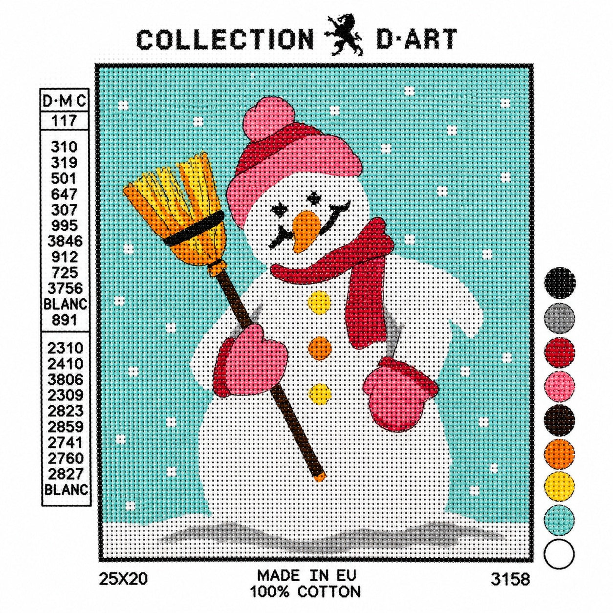 Stramalj - Snögubbe - Canvas