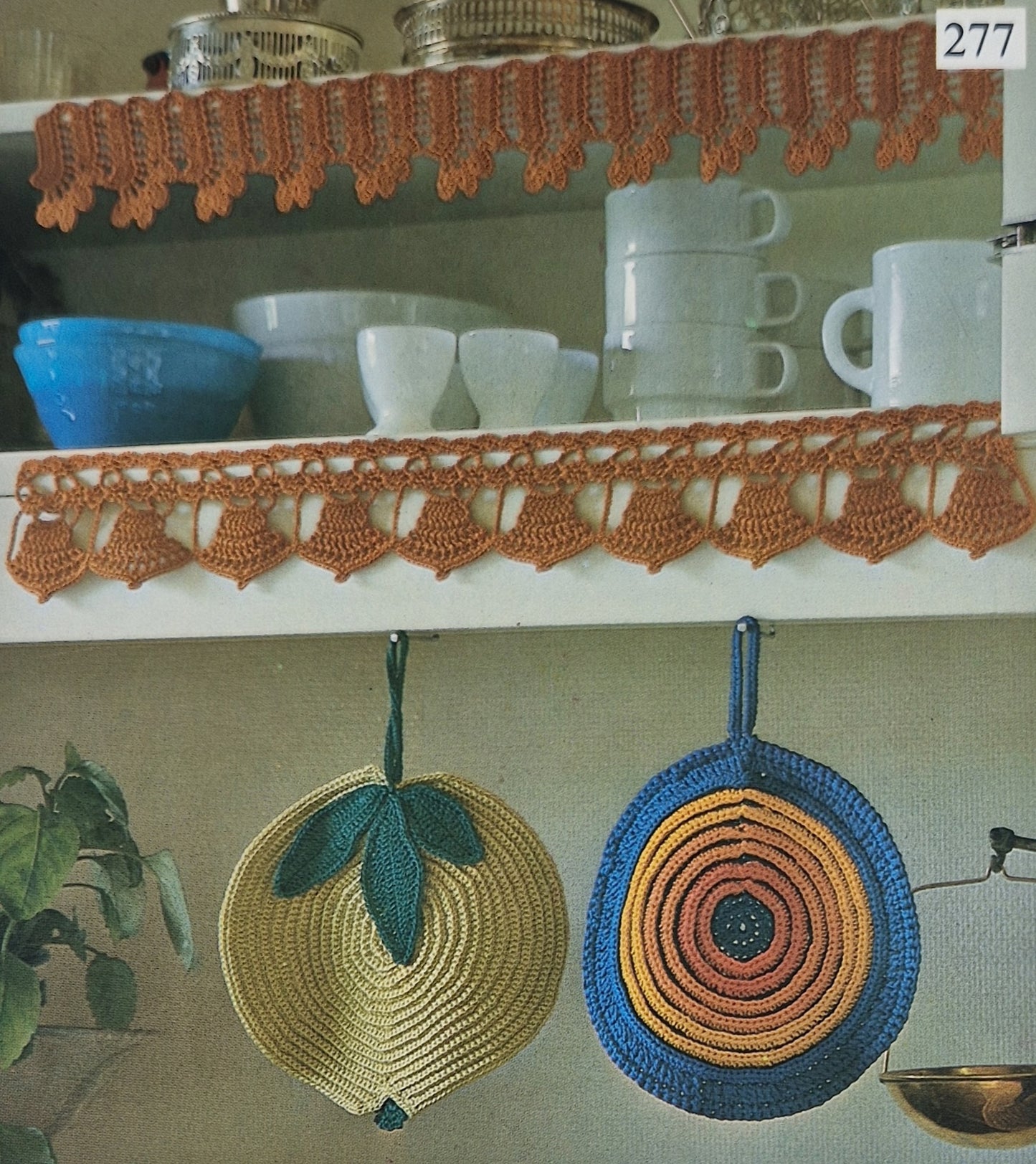 Vintage mönster - Uddspets och Grytlapp