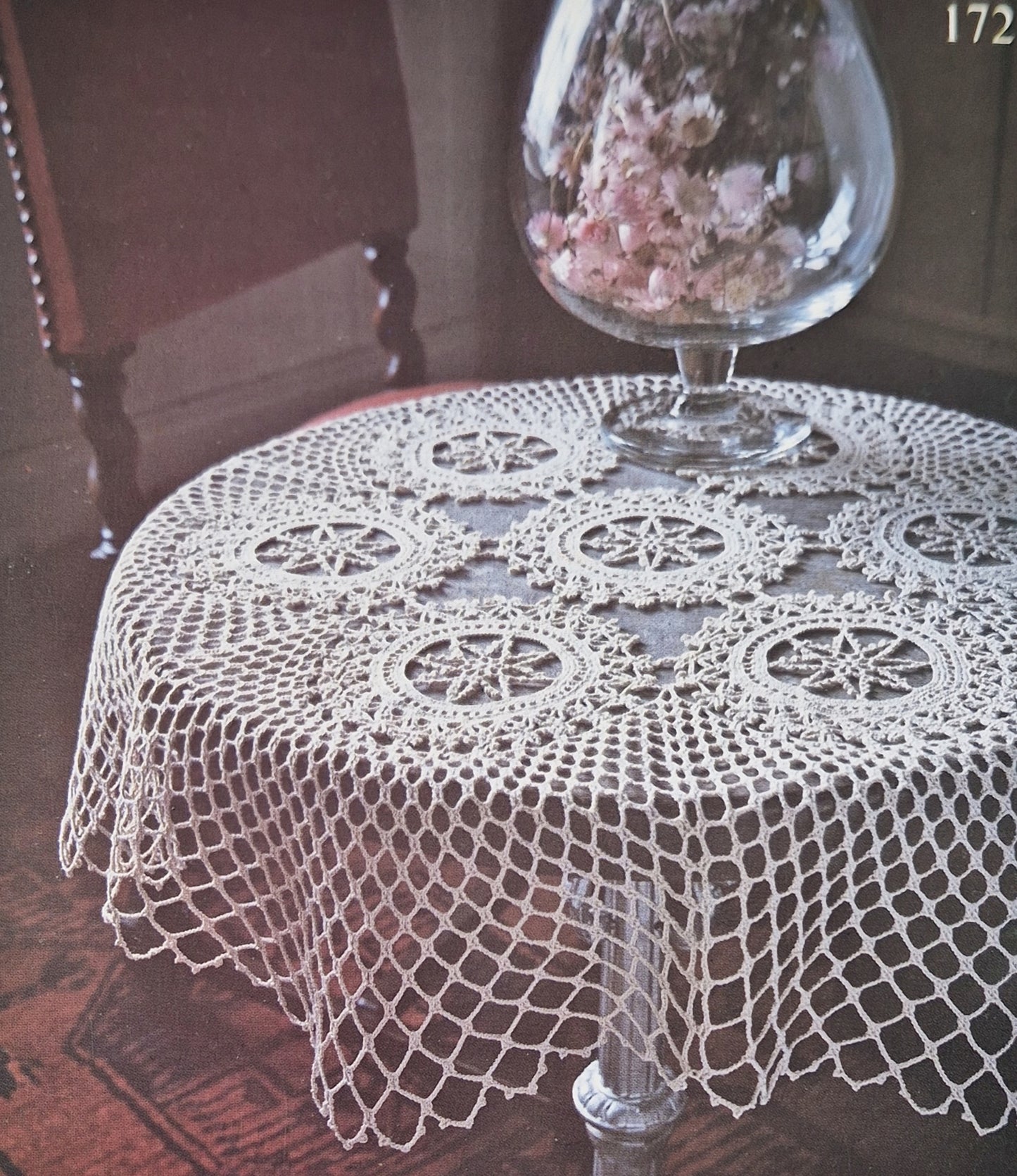 Vintage dukmönster – stjärnringar