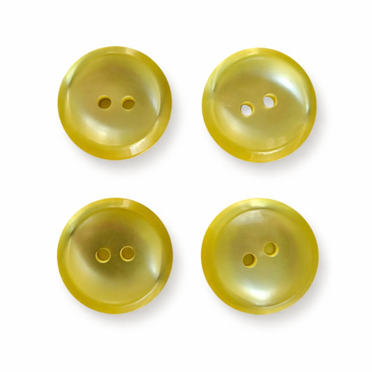 4-pack kraftig plastknapp gul