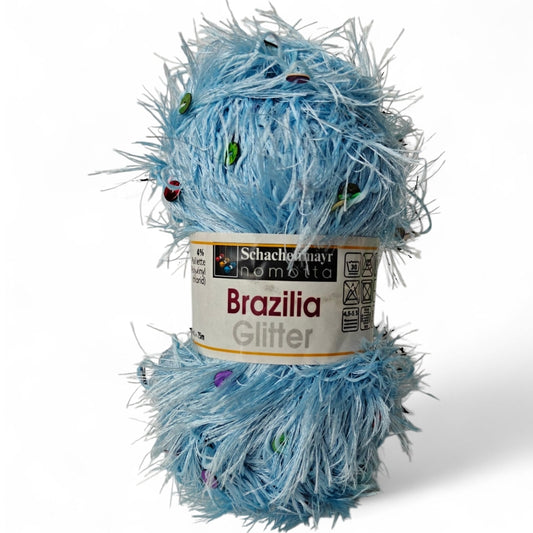 Effektgarn med paljetter