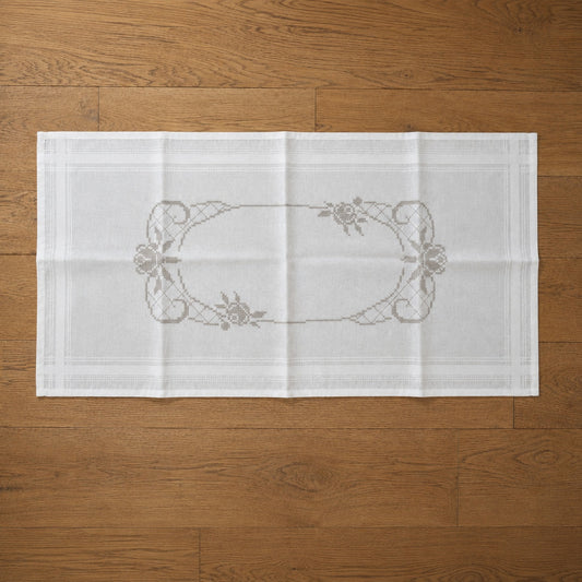Förtryckt broderilöpare Rosor – Permin