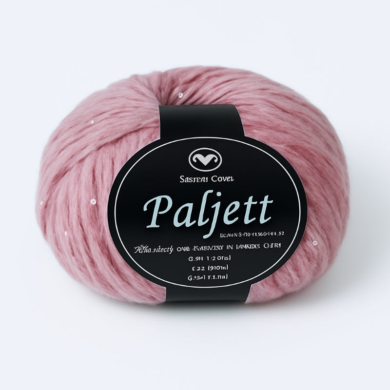 Paljett garn från Svarta Fåret - Glittrigt festgarn 50g