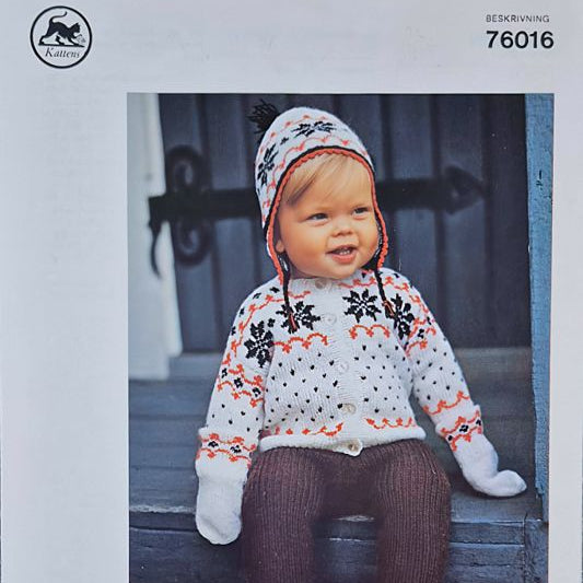 Vintage Stickmönster 76016 Marks&Katten 1970-tal - Retro Original Barnkläder