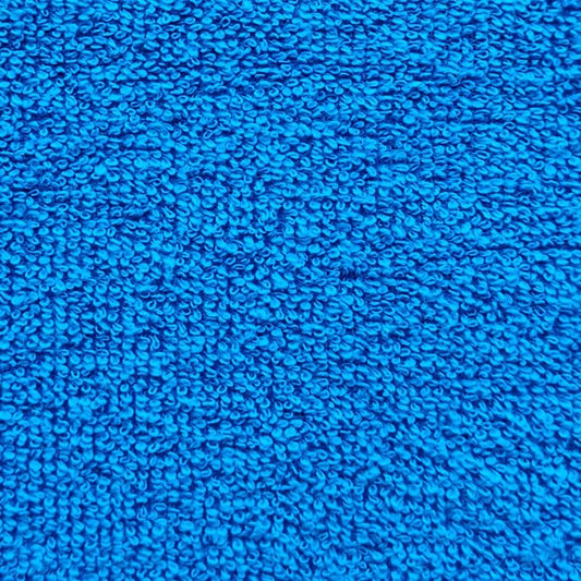 Blå Frotté - Mjukt Bomullstyg för Badkläder & Hantverk - NavaGarn