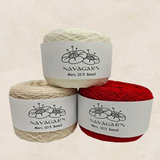 Bomullsgarn 12/3 - Ekologiskt Merceriserat Bomullsgarn - NavaGarn