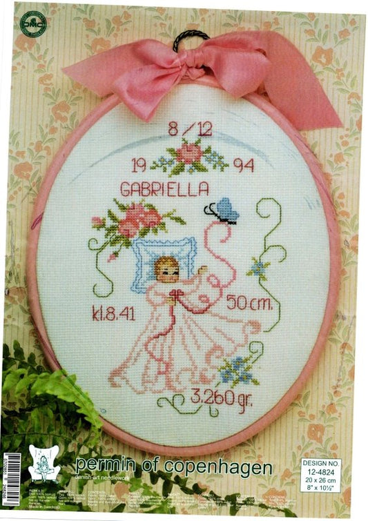 👶 Broderi Kit Dop Permin - Komplett Set 20x26cm - NavaGarn