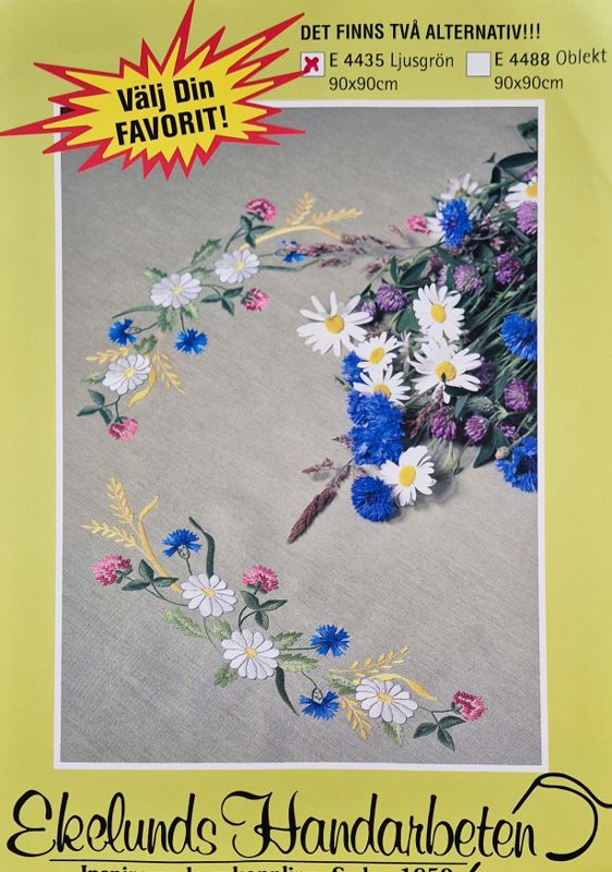 đżEkelunds - Broderi Ljusgrön