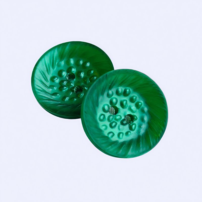 Jaspies Gröna Vintage Knappar 15mm - Klassisk Jaspis - inspirerad Design - NavaGarn