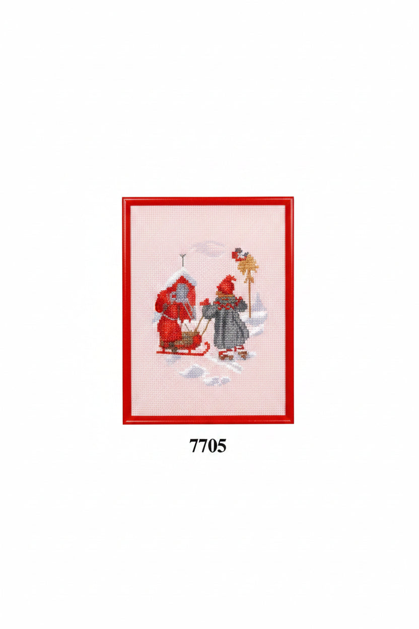 🎄 Jultavla Carl Larsson - Korsstygn 25x34cm Scharco Design - NavaGarn