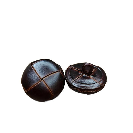 Läderknapp 15mm 4 - pack - NavaGarn