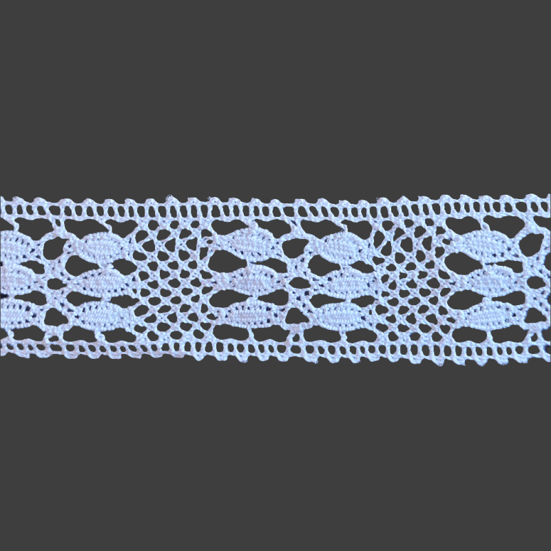 Mellanspets Virkad Bomull 26mm - Klassisk Spets för Hantverk - NavaGarn