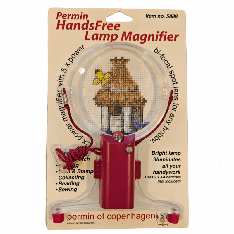 đ Permin HandsFree Förstoringsglas Med Lampa - Broderi Tillbehör - NavaGarn