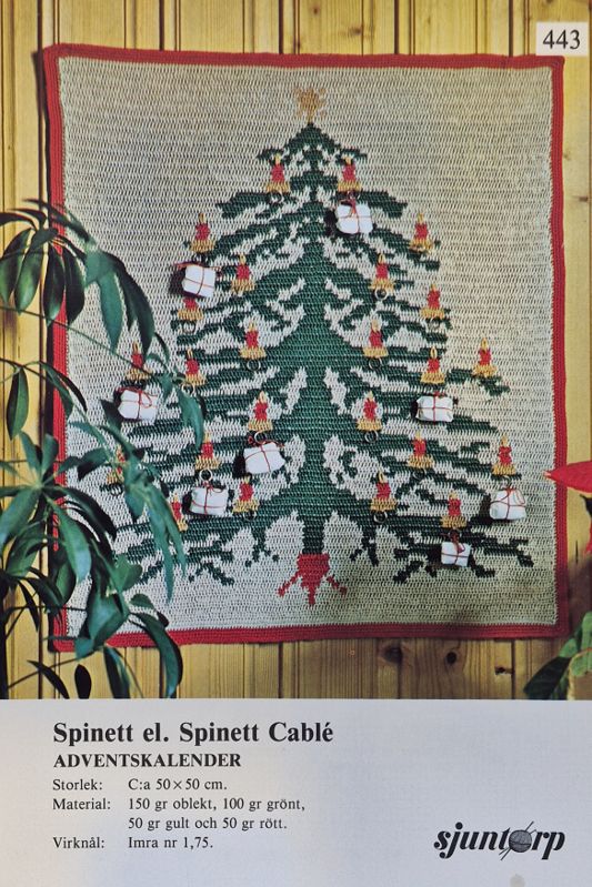 Adventskalender - Virkmönster Sjuntorp 443