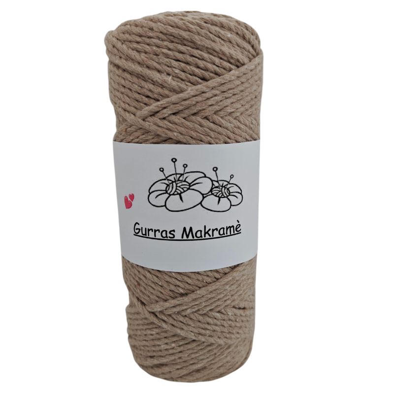 Makramégarn 4mm Bomull - Nava