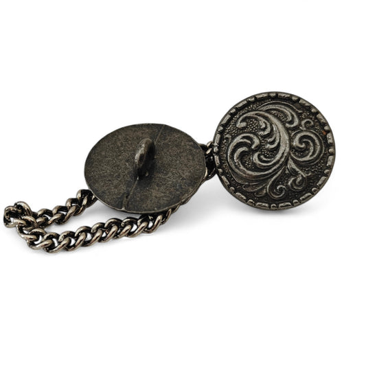Metallspänne med kedja – folkdräkt & lusekofta