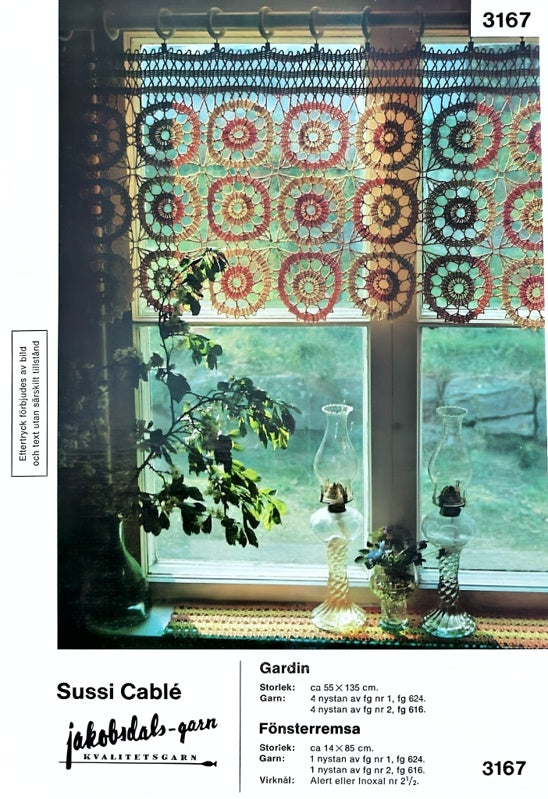 Vintage mönster – Gardin | JD 3167| Original mönster