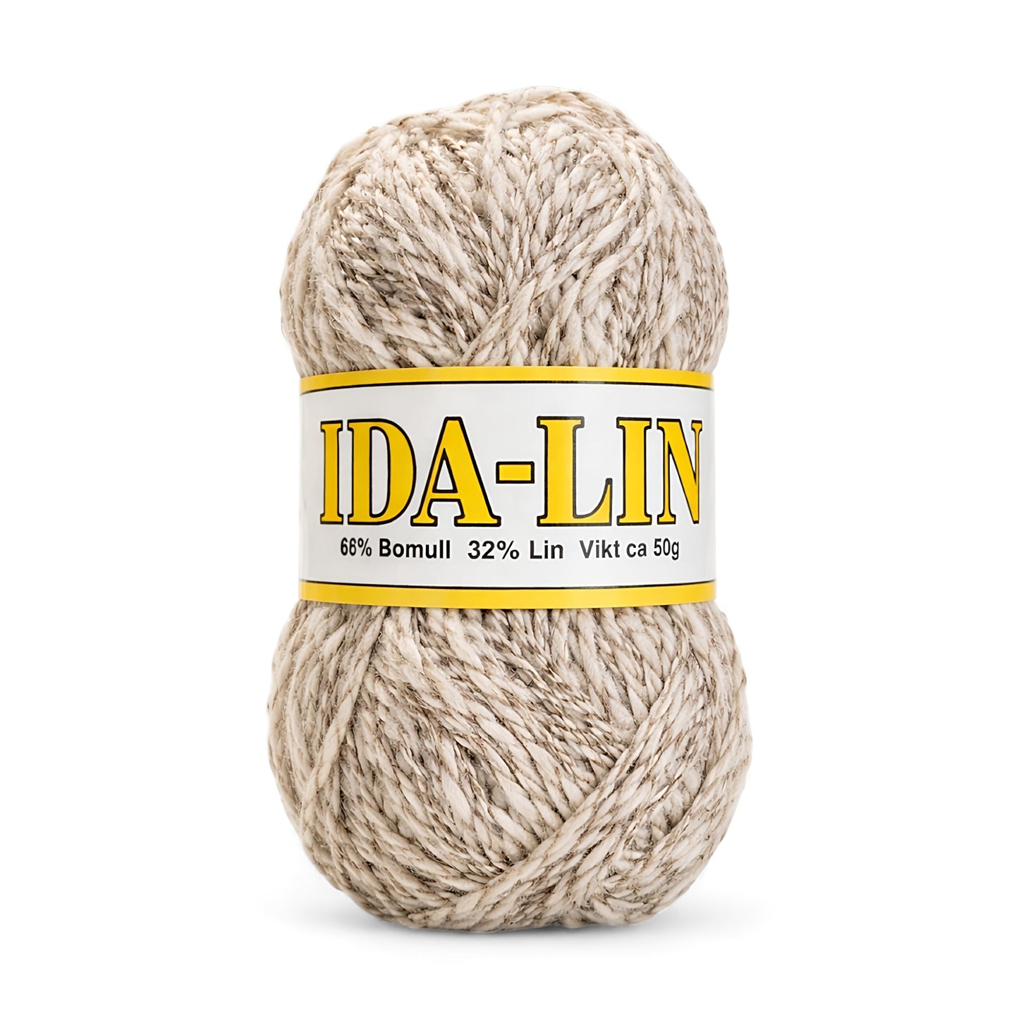 Ida-Lin – Naturgarn bomull/lin 50g