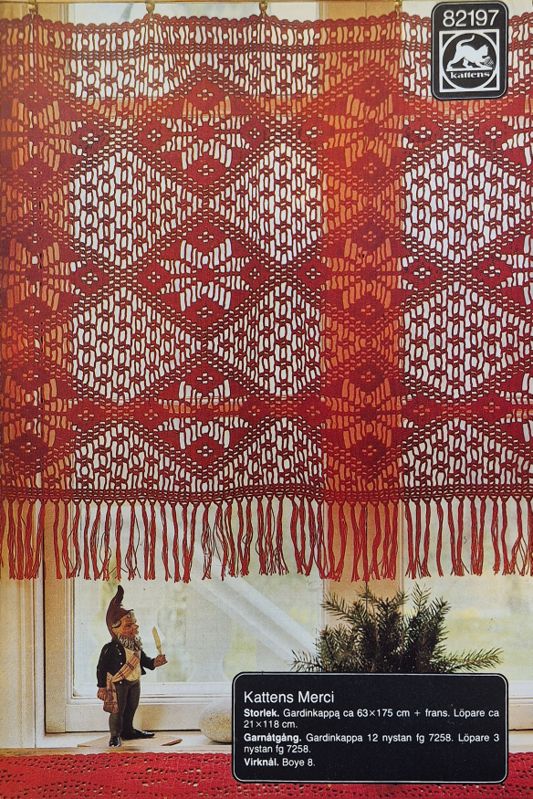 Gardin med Stjärnor Virkmönster 82197 - Vintage Marks&Katten