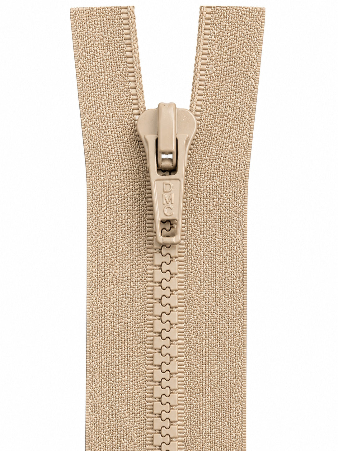 Dragkedja delbar 6mm beige