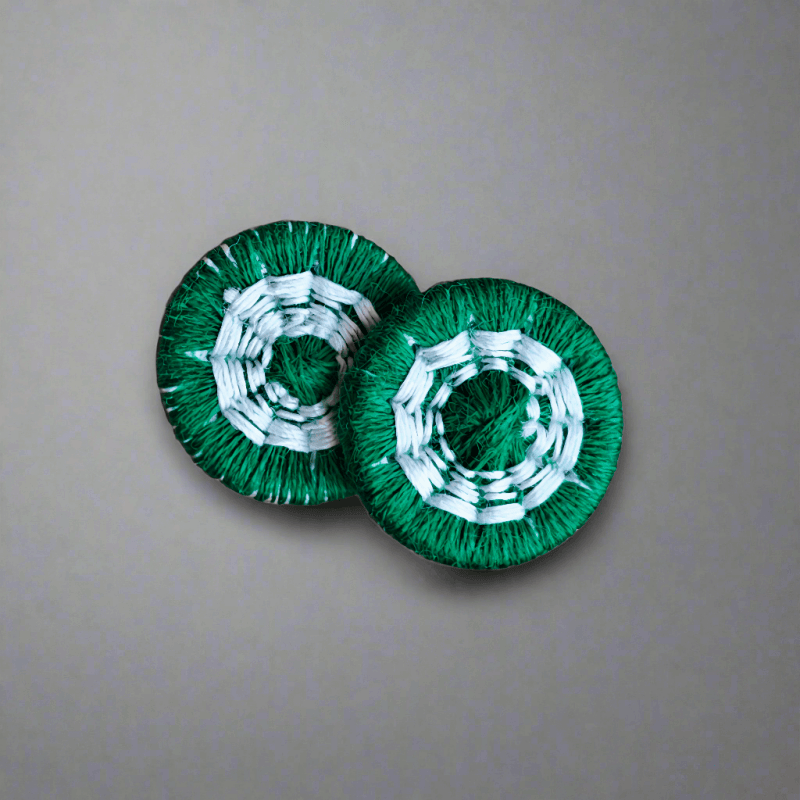 Tjeckisk Textilknapp STAR 12mm - Handgjord - NavaGarn