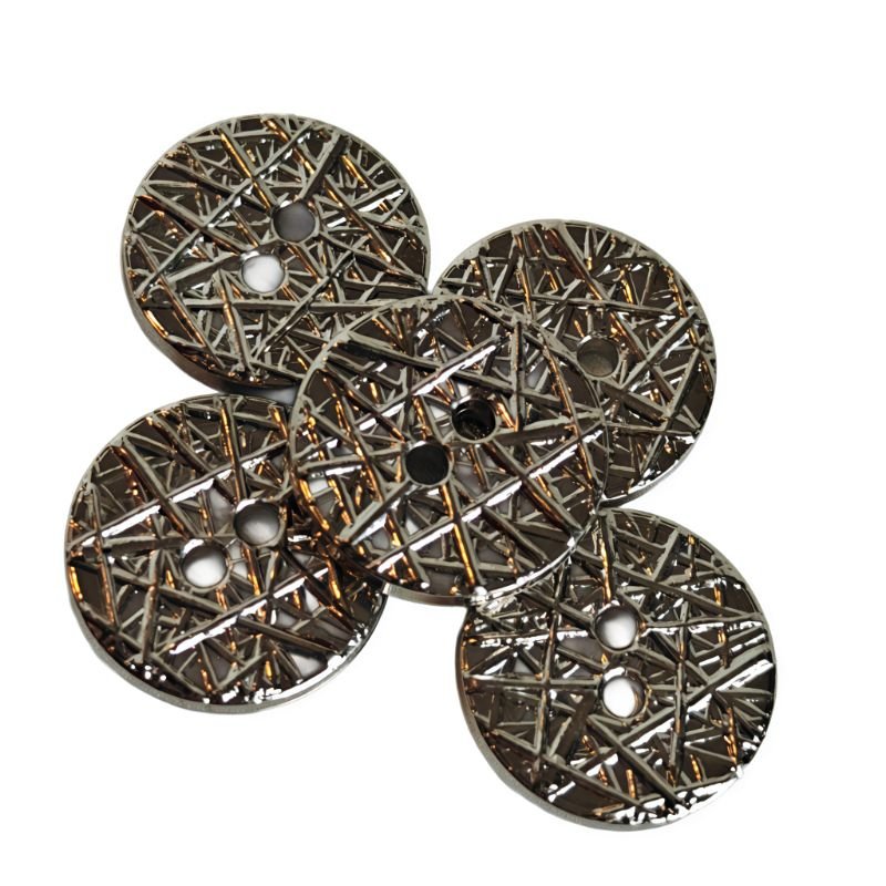 Vintage Kaosmönster Knapp - Retro 80 - tal Design 18mm - NavaGarn