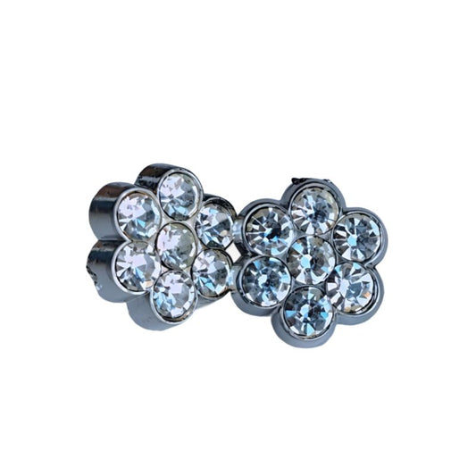 Strass Knapp -  Silver