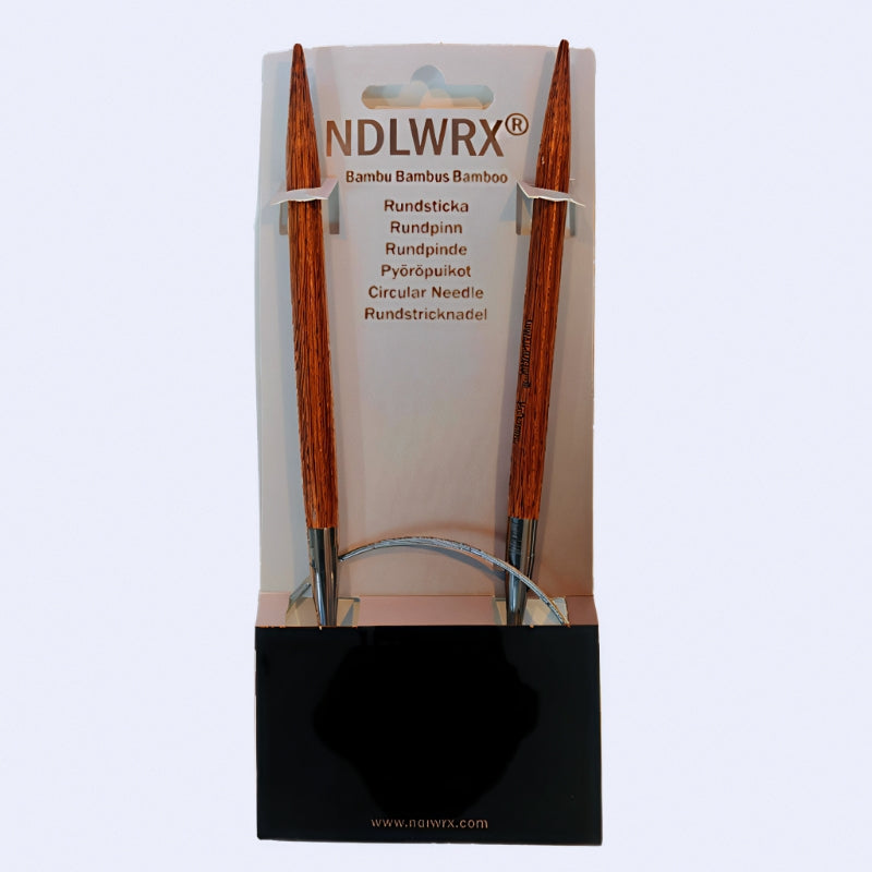 Rundstickor Bambu NDLWRX 13cm - 60/80cm Kabel