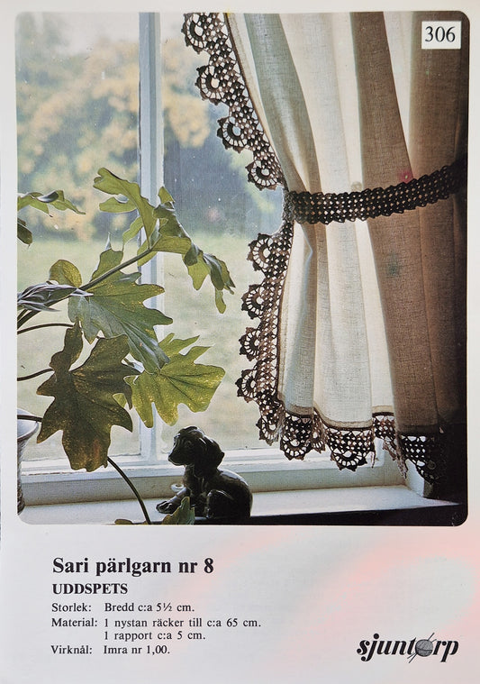 Vintage virkmönster – Uddspets | Sjuntorp 306 | Original mönster