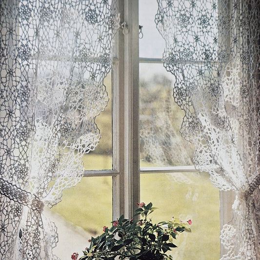 Vintage virkmönster –  Gardin | M&k nr 75170 | Original mönsterblad