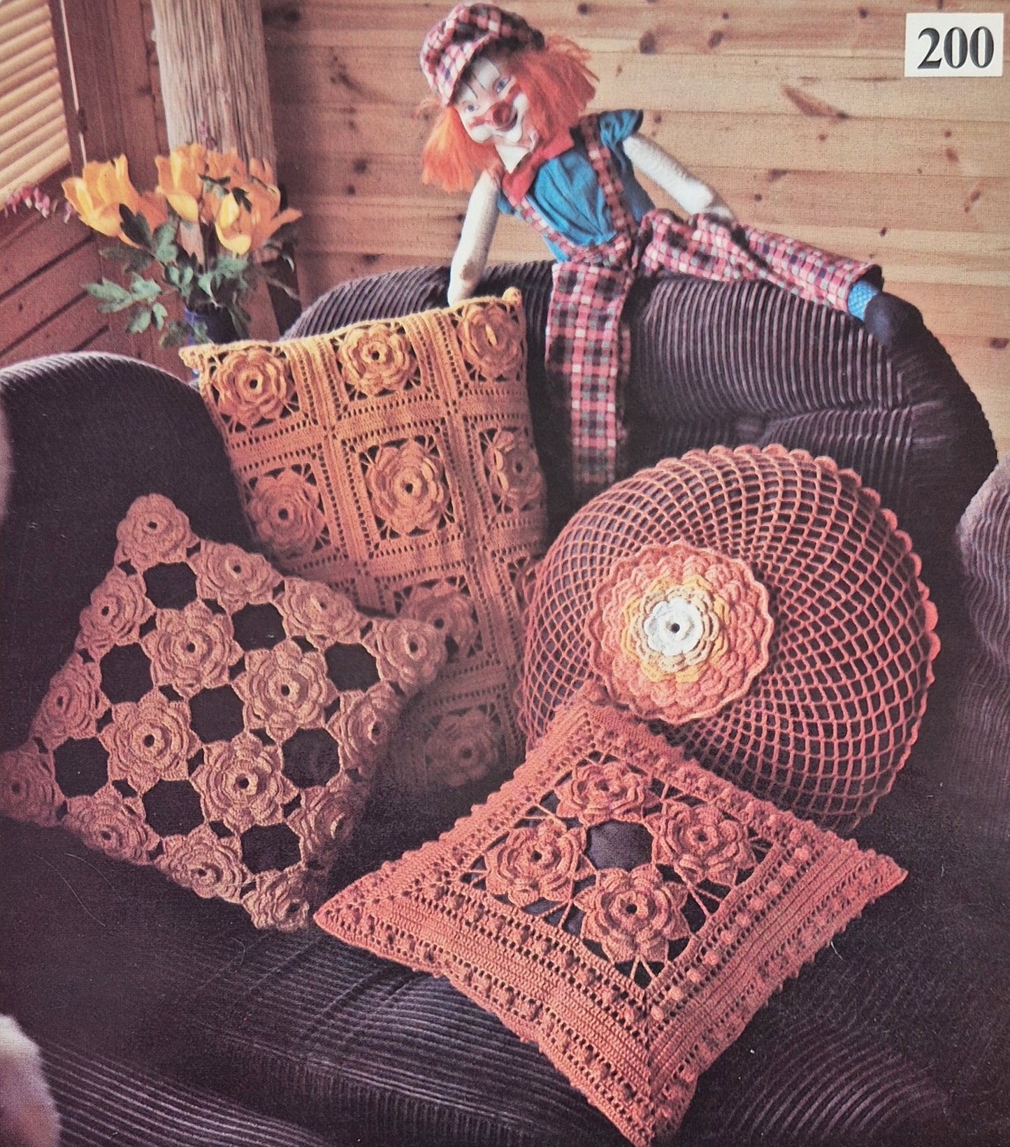 Vintage virk- och stickmönster – kuddar | Originalmönster