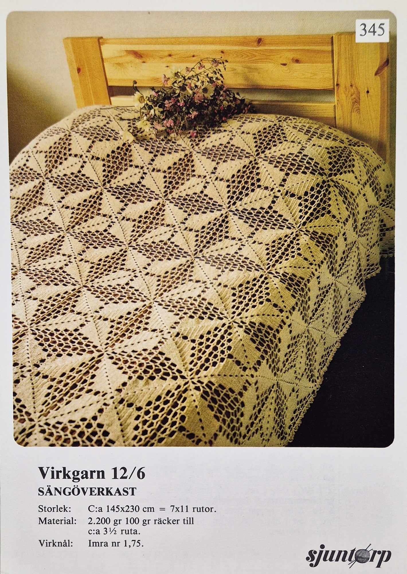 Vintage virkmönster – Blandade Överkast | Original mönster