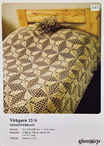 Vintage virkmönster – Blandade Överkast | Original mönster