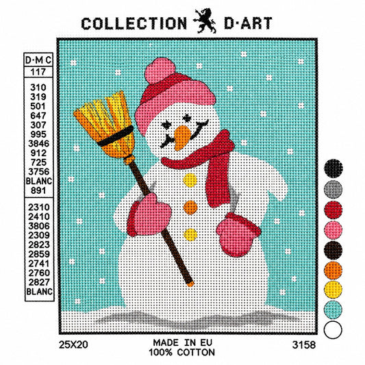 Stramalj - Snögubbe - Canvas