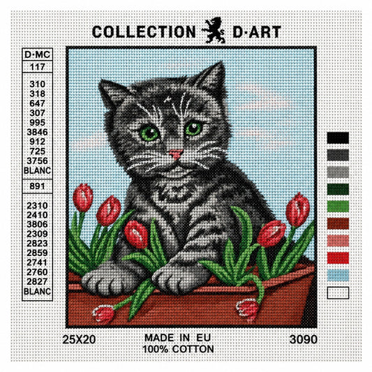Stramalj - Katt - Canvas