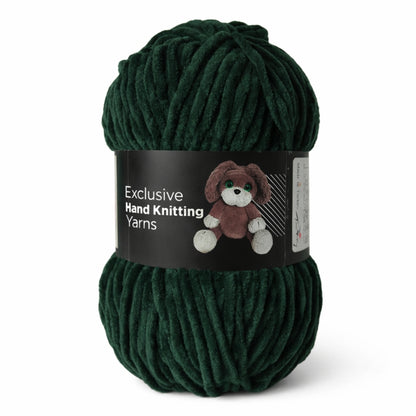 Velourgarn Babylove – chenille sammetsgarn 100g Grön