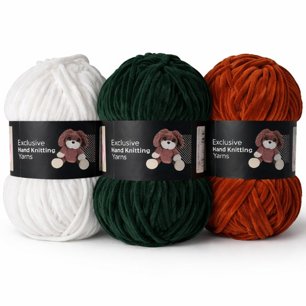 Babylove velourgarn chenillegarn 100g i mjuka sammetsfärger