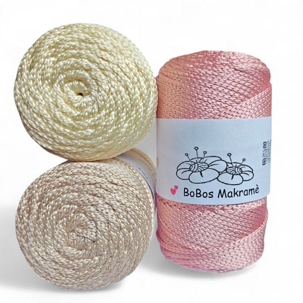 BoBos Makramégarn Polyester 2 mm – 100 g (100 m)