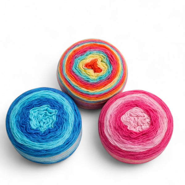 Cupkake Ombre cake NavaGarn Akryl