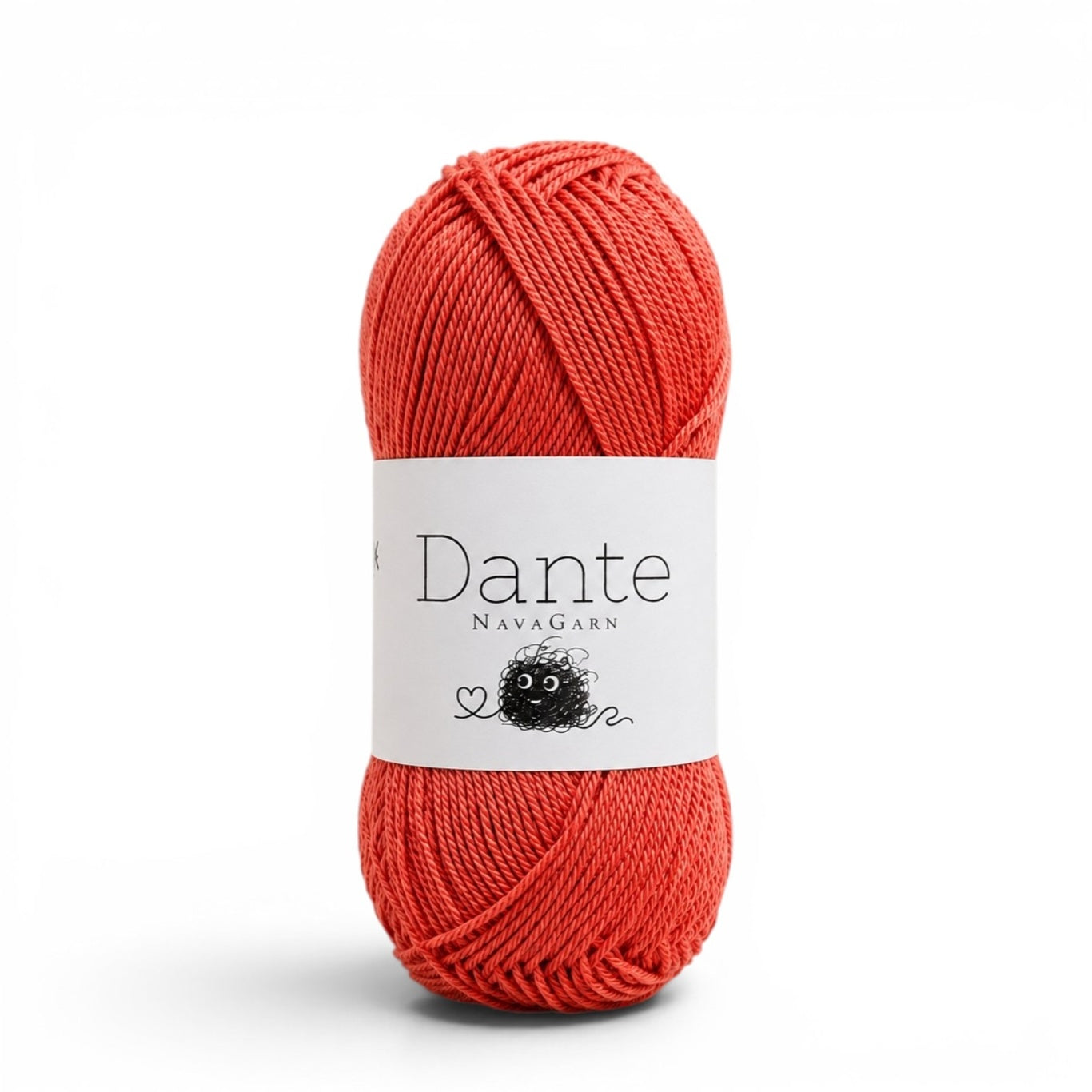 Dante navagarn merceriserad och gasserad bomull orange 50g
