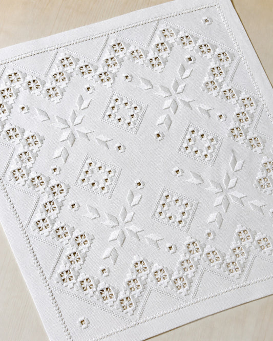 Ekelunds hardanger snöflinga 41x41cm