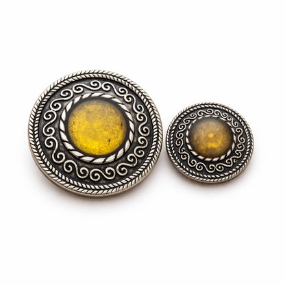 Metallknapp till Folkdräkt 2-pack - Antiksilver🌿