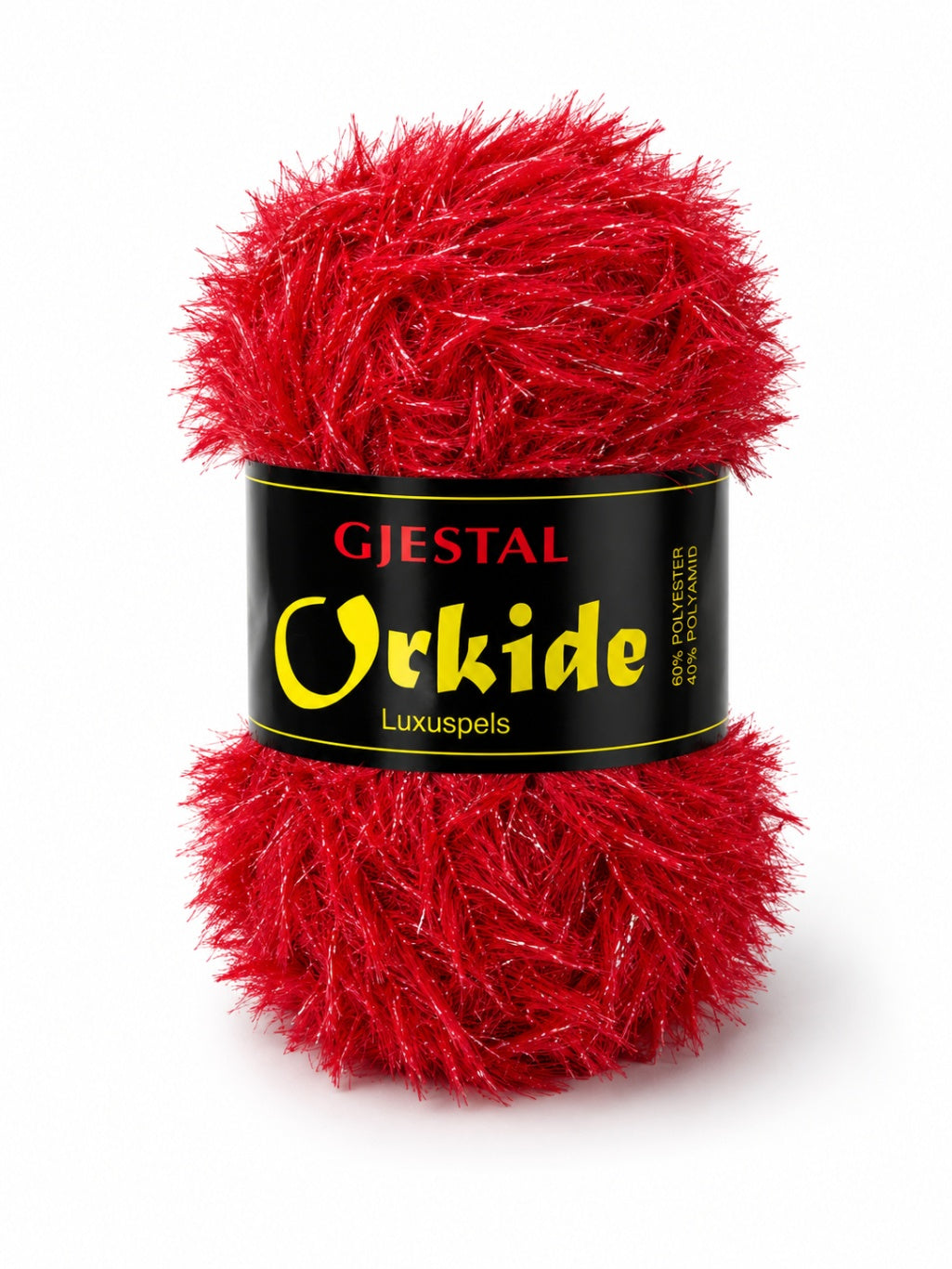 Gjestal Orkide Luxuspels röd glitter