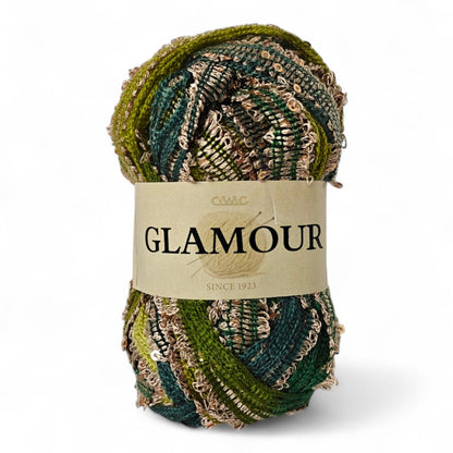 Glamour Cewec Virkgarn - Lyxigt Sjalgarn med Glitter