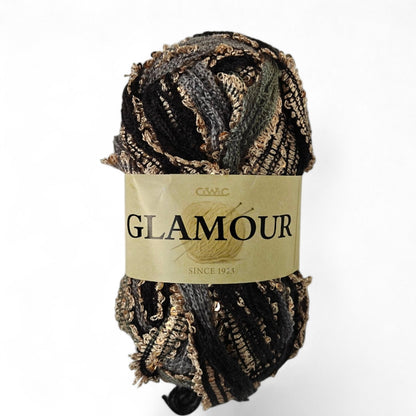 Glamour Cewec Virkgarn - Lyxigt Sjalgarn med Glitter