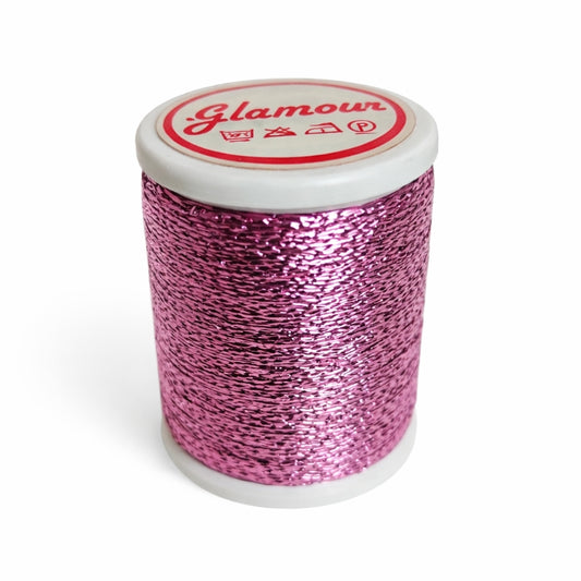 Glamour glittertråd följetråd rosa