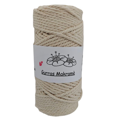 Gurras sjömansmakramé 4mm Bomull