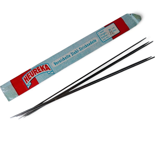 Heureka Strumpstickor – Nickelpläterat stål antal och storlek