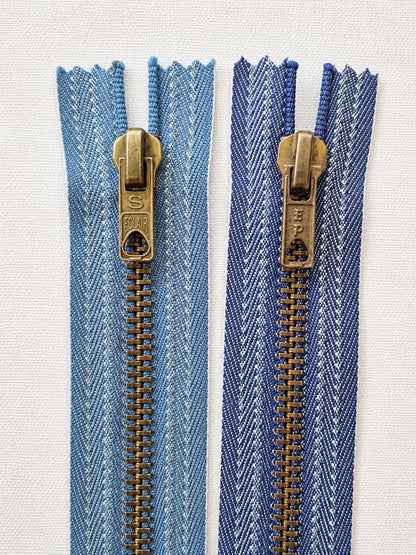 Jeans dragkedja blixtlås metall prym