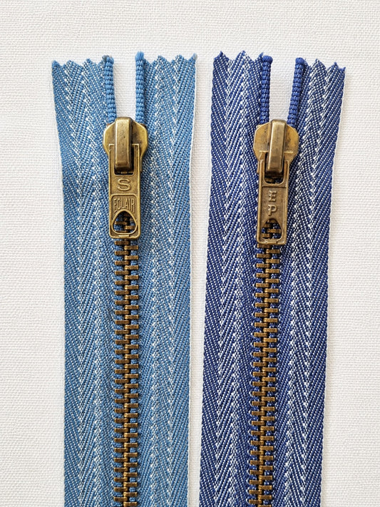Jeans dragkedja blixtlås metall prym